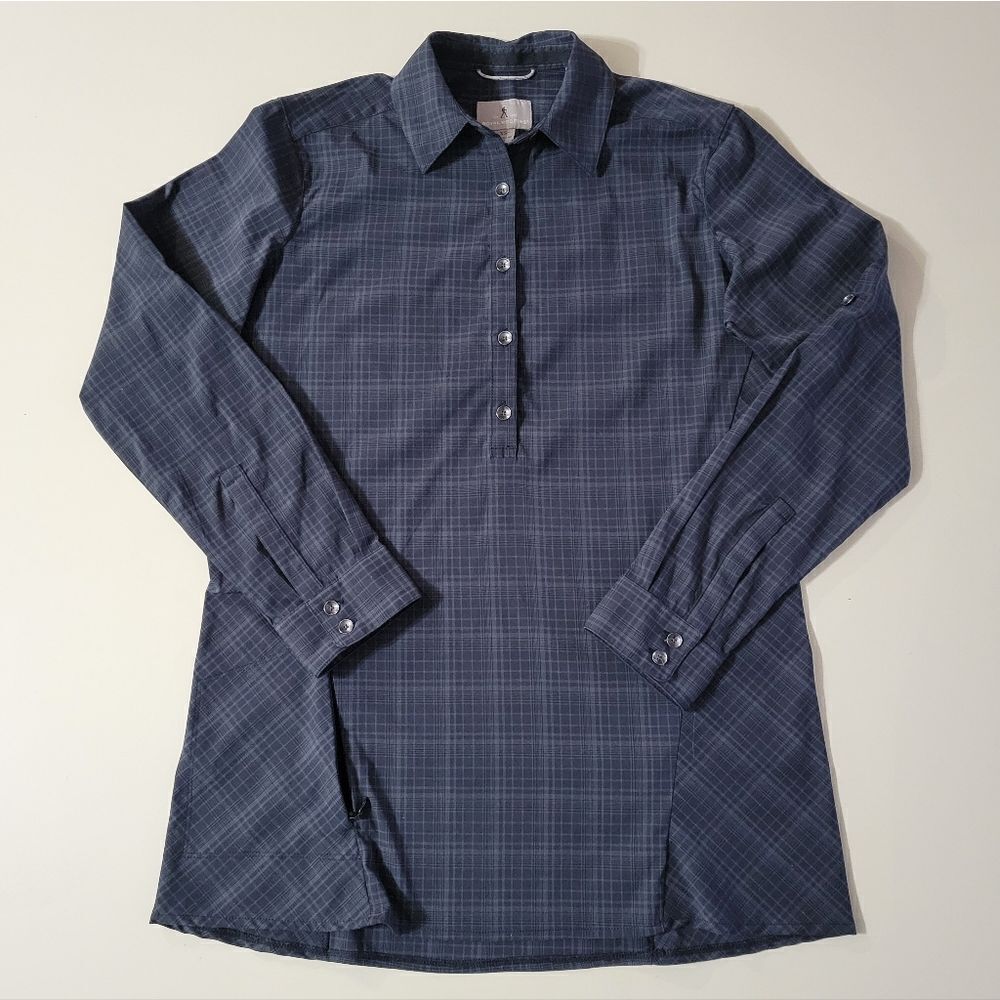 Royal Robbins Women's Performance Long Sleeve Plaid Pullover Bouse